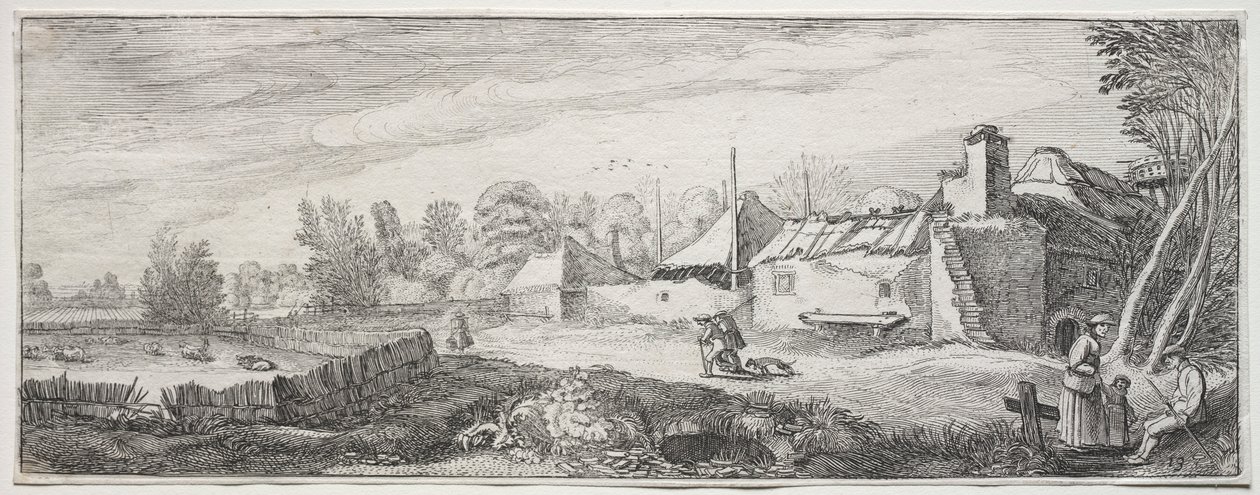 Paysage avec une ferme - Jan Van de Velde