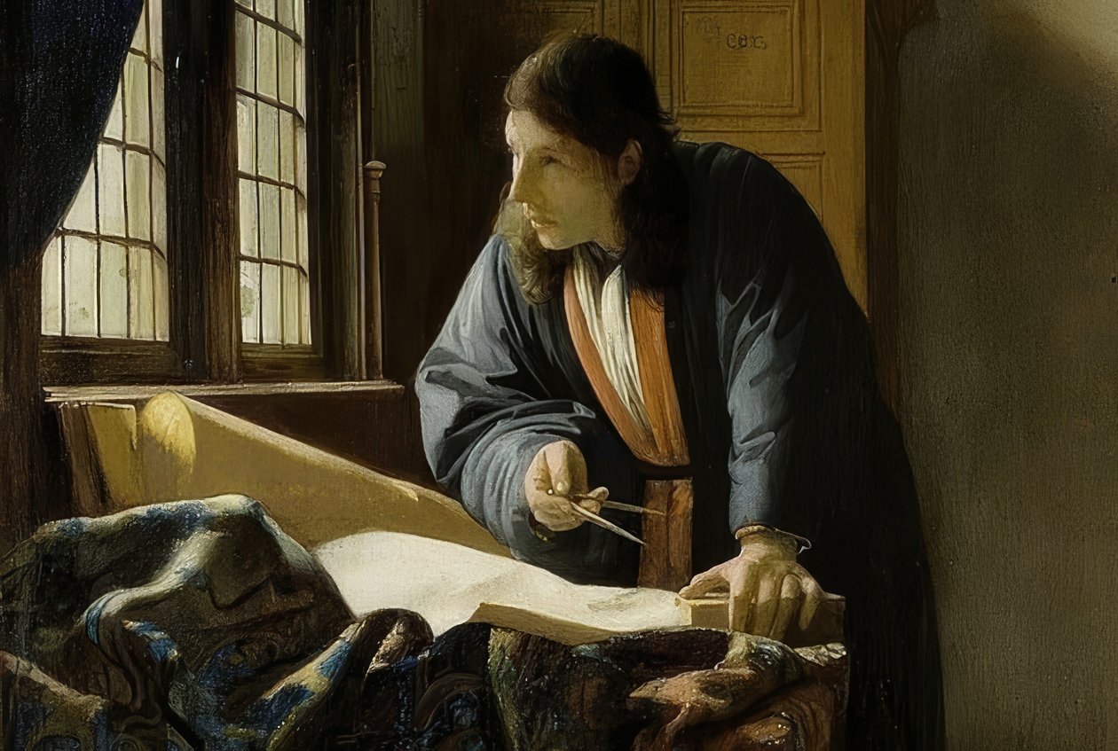 Le Géographe (détail) - Jan Vermeer van Delft