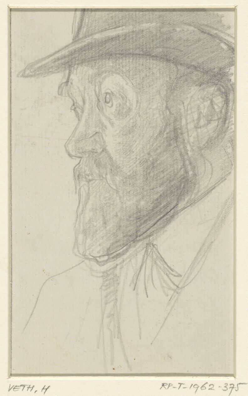 Portrait du sculpteur Lambertus Zijl - Jan Veth