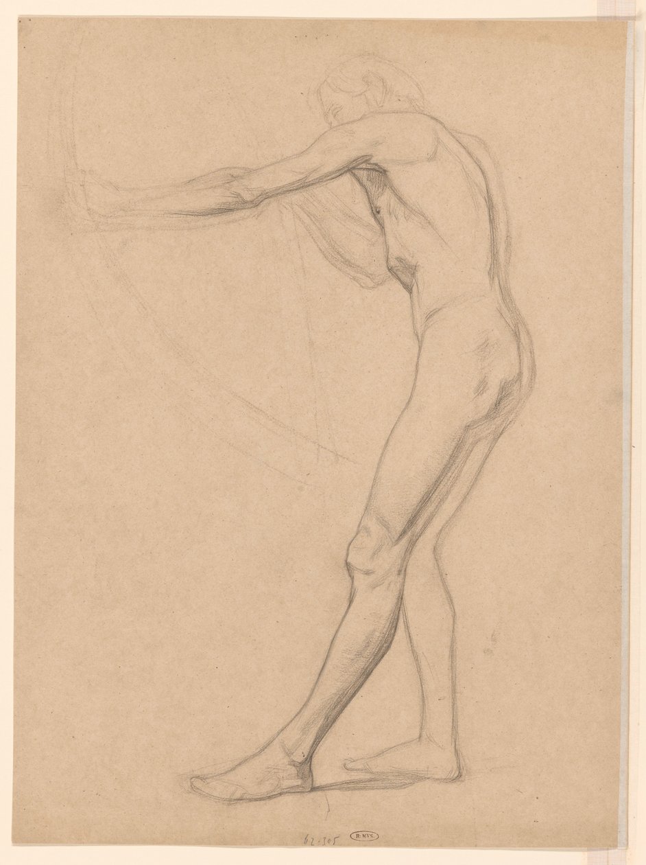 Homme nu debout, avec arc et flèche - Jan Veth