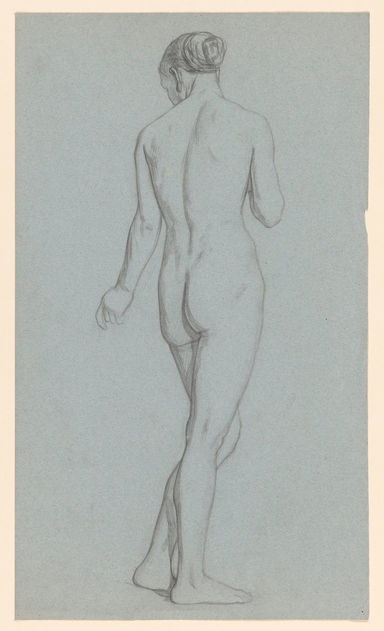 Nu féminin debout, vu de dos - Jan Veth