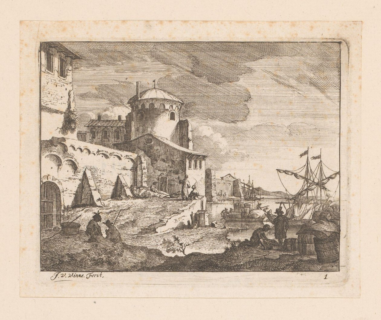 Port italien - Jan Vincentsz. van der Vinne