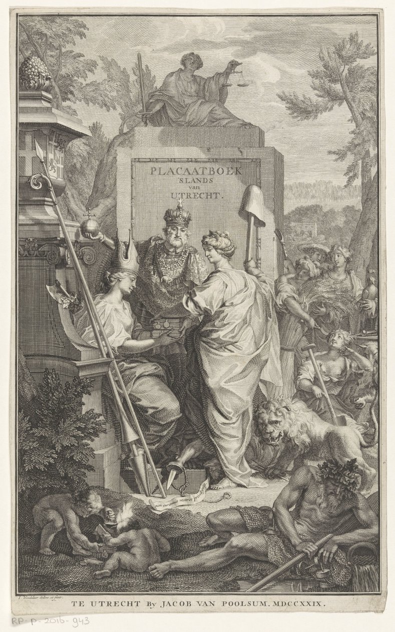 Représentation allégorique de la fondation d