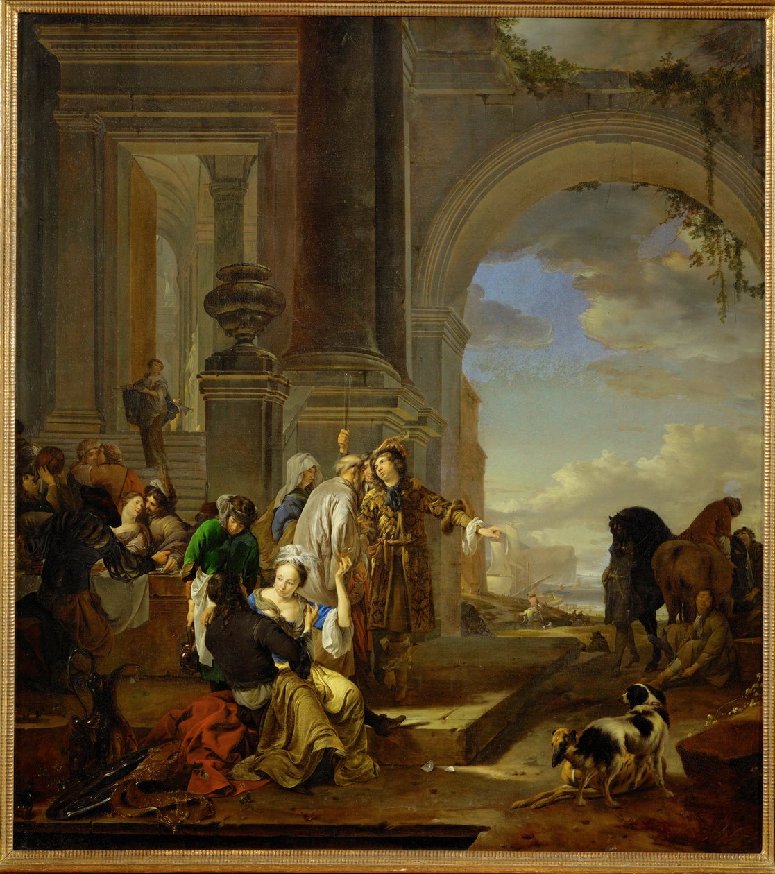 Le fils prodigue en mauvaise compagnie - Jan Weenix