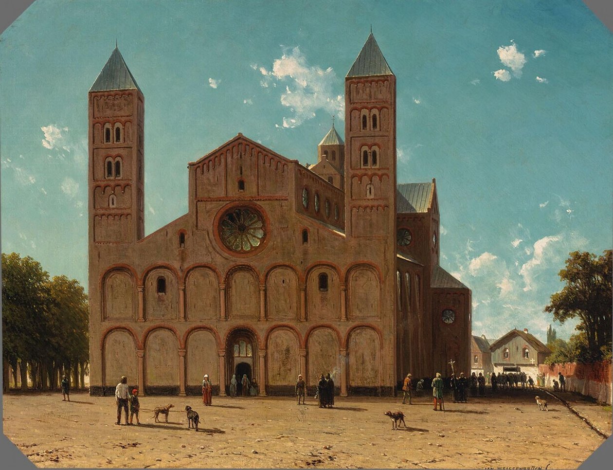 Néerlandais : De Mariakerk in Utrecht Église Sainte-Marie à Utrecht - Jan Weissenbruch