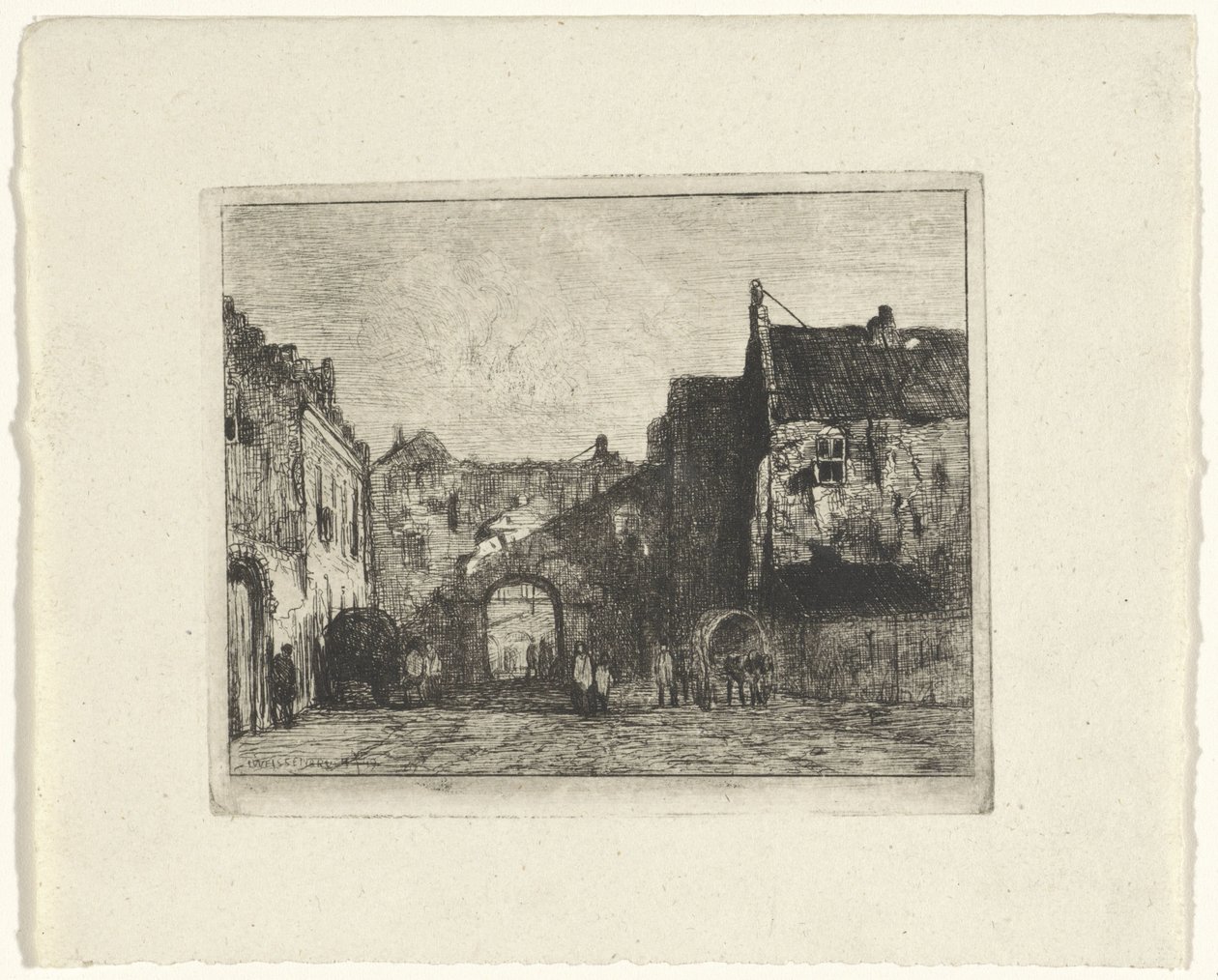 Vue du Binnenhof - Jan Weissenbruch