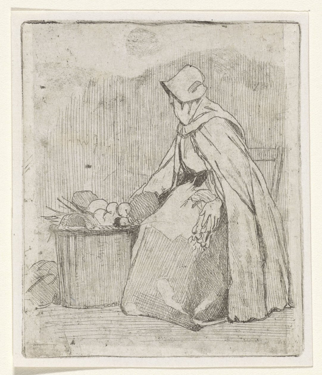 Marchande assise - Jan Weissenbruch
