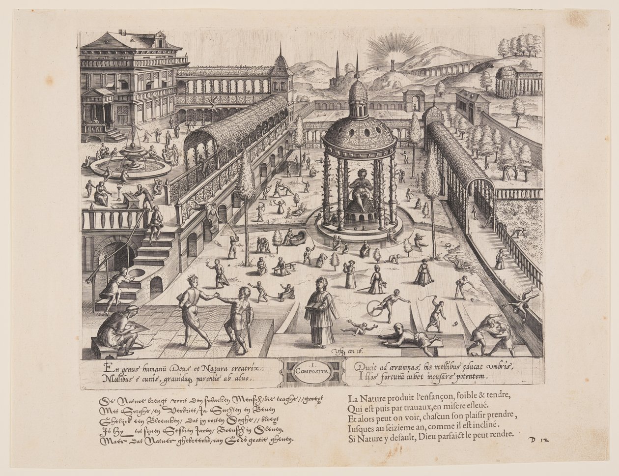Composita, extrait de Theatrum Vitae Humanae (Les âges de l
