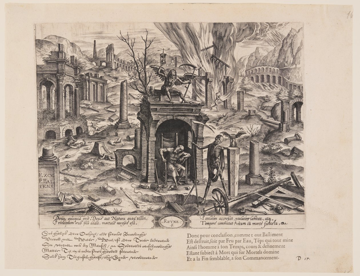 Ruyne, extrait de Theatrum Vitae Humanae (Les âges de l