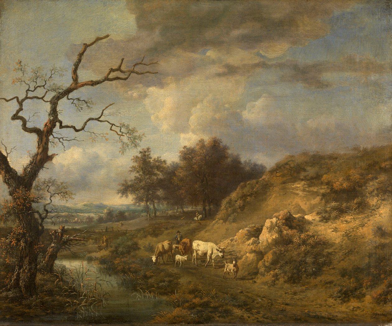 Paysage avec du bétail - Jan Wijnants