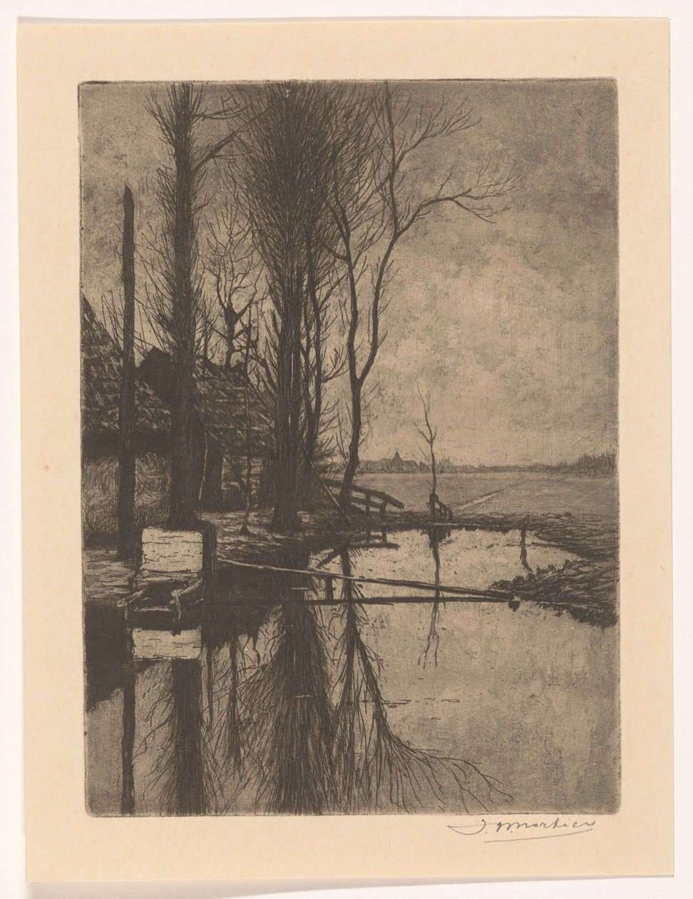 Fossé près de Nootdorp - Jan Willem Nortier (signed by artist)