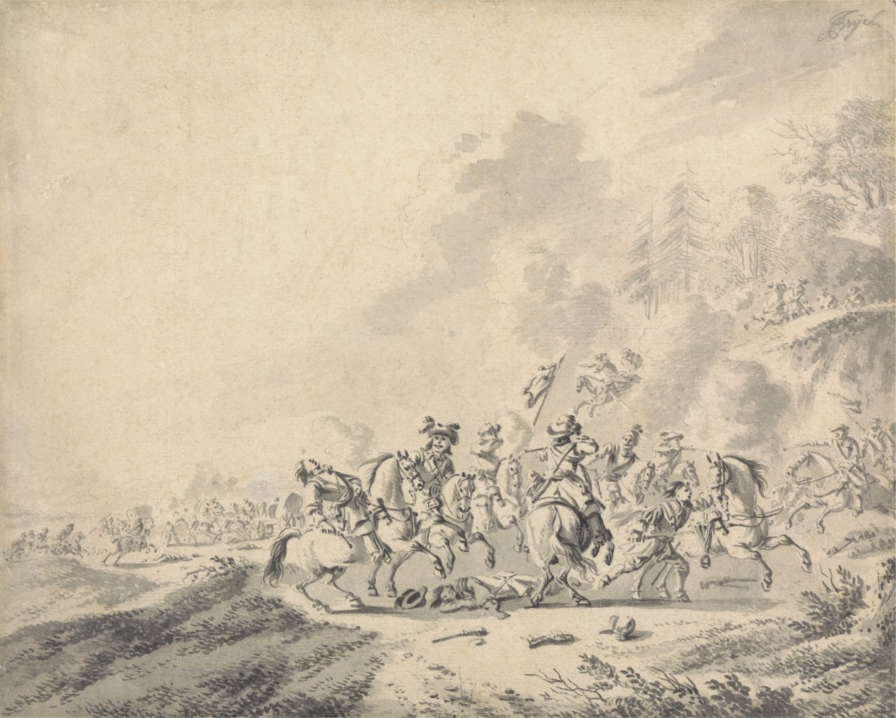 Une Bataille de Cavalerie - Jan Wyck