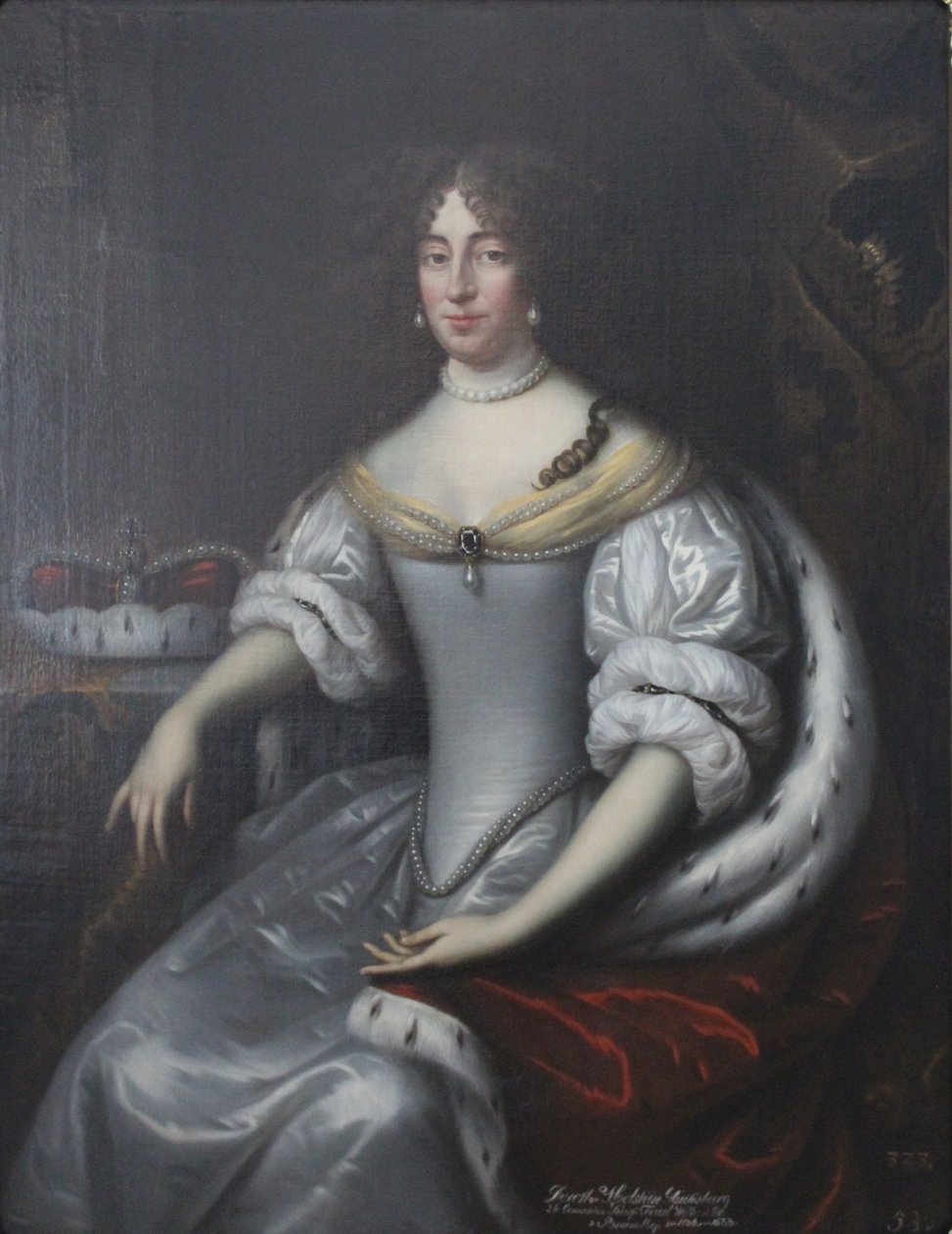 Portrait de Dorothea de Brandebourg, née de Schleswig-Holstein-Sonderburg-Glücksburg (1636-1689) - Jan de Baen