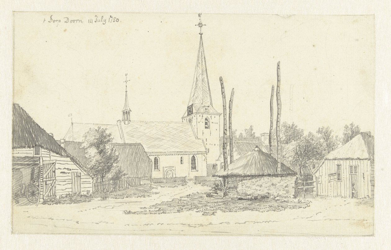 Vue du village de Doorn, avec l