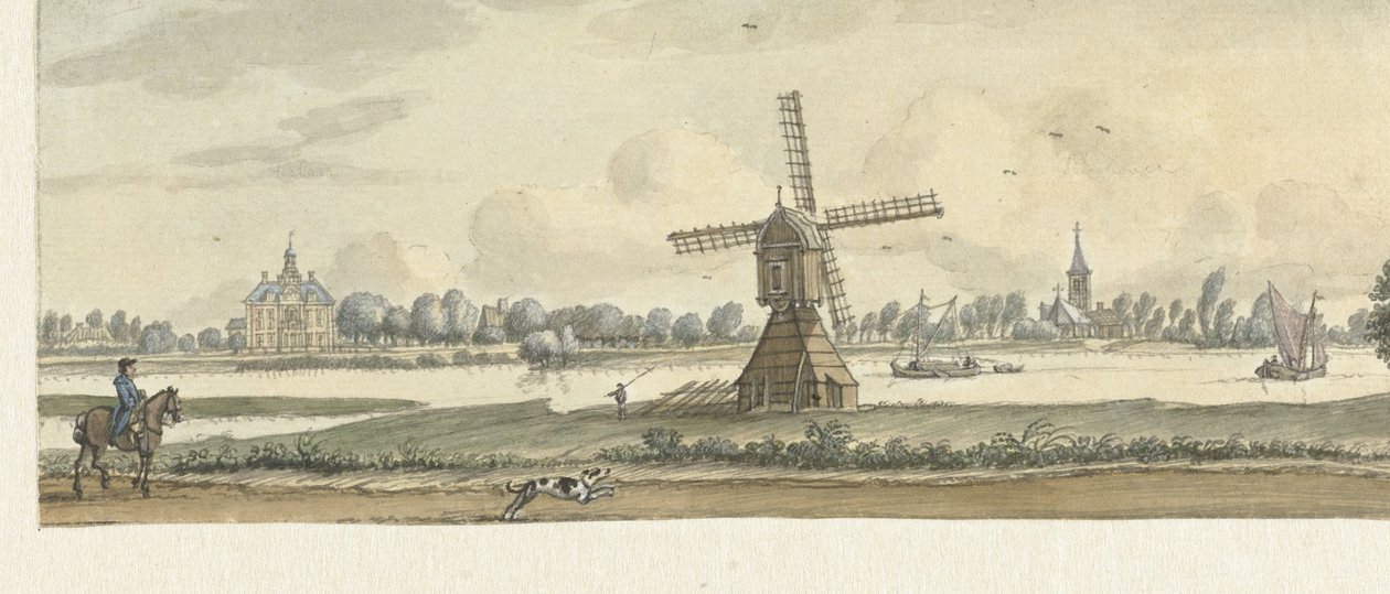 Vue de Tienhoven et de la maison Herlaar - Jan de Beijer