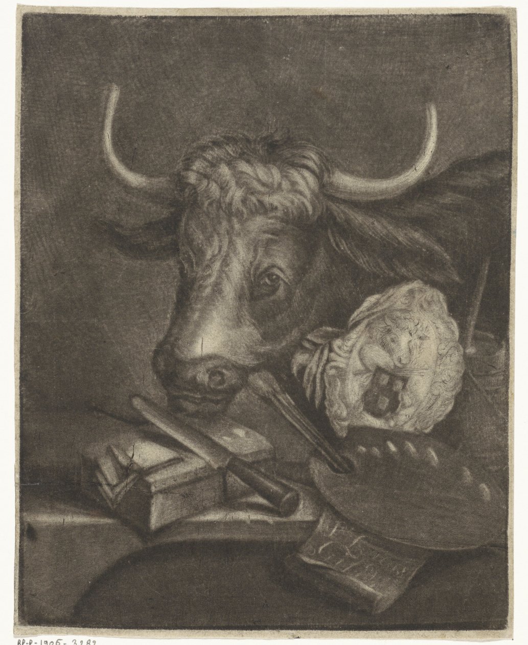 Attributs de la Guilde de Saint-Luc, 1735 - Jan de Groot