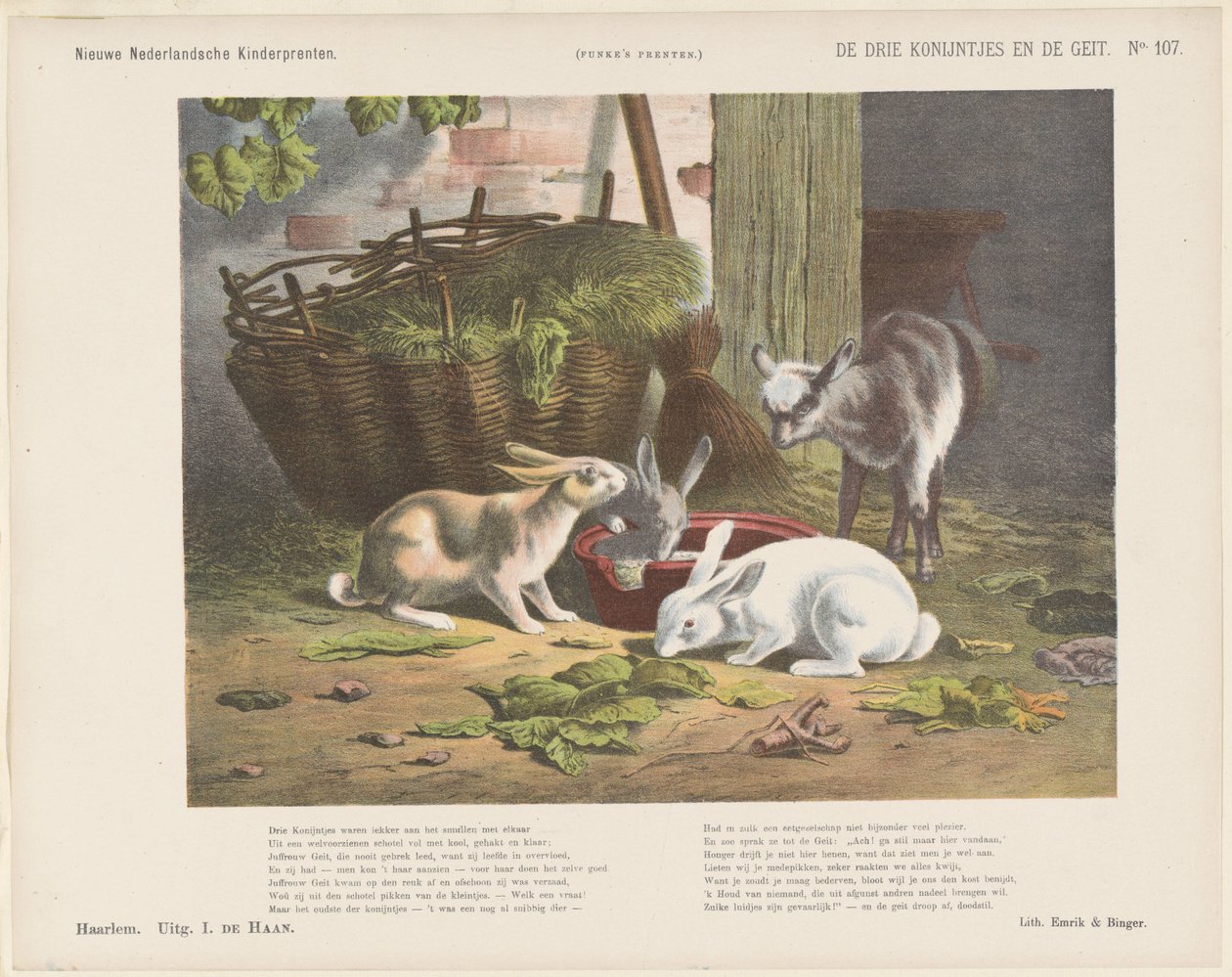 Les trois lapins et la chèvre - Jan de Haan
