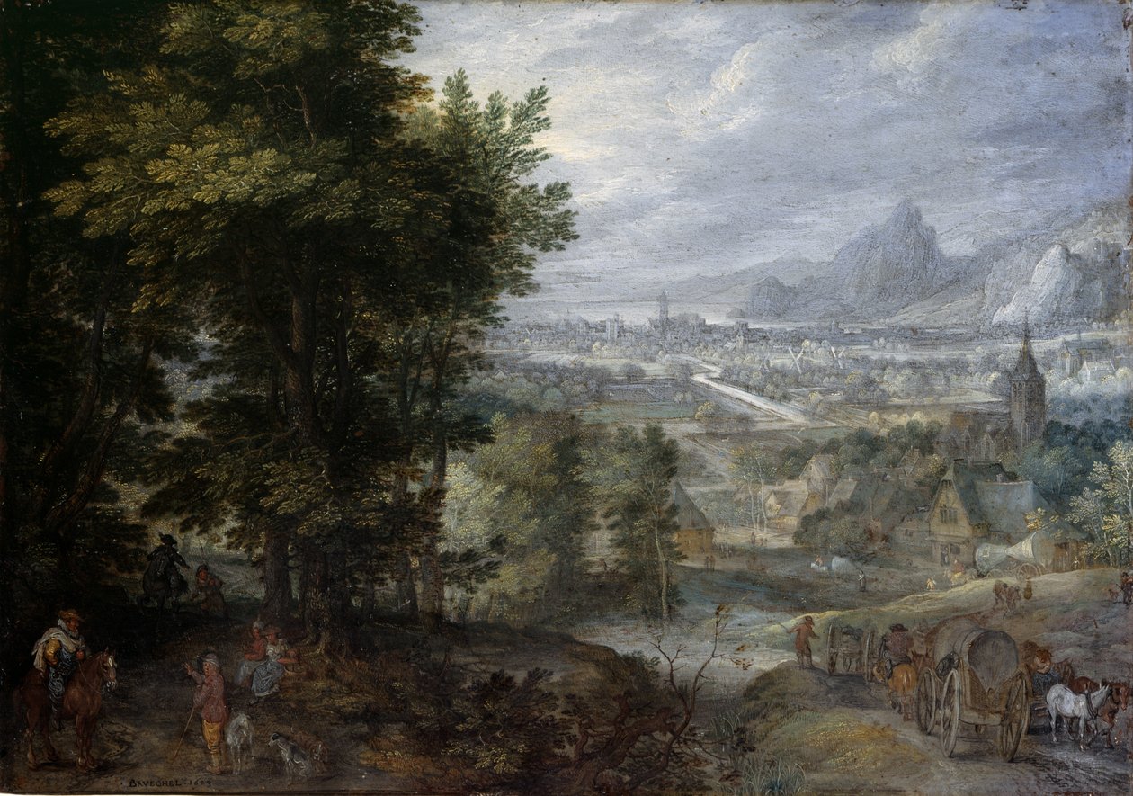 Paysage boisé - Jan the Elder Brueghel