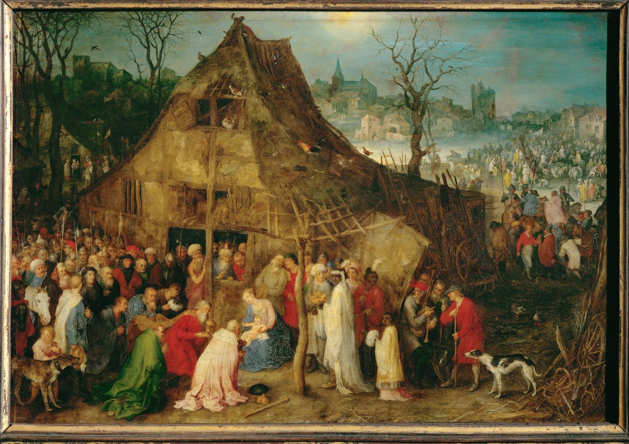 Adoration des Mages (peinture sur cuivre) - Jan the Elder Brueghel