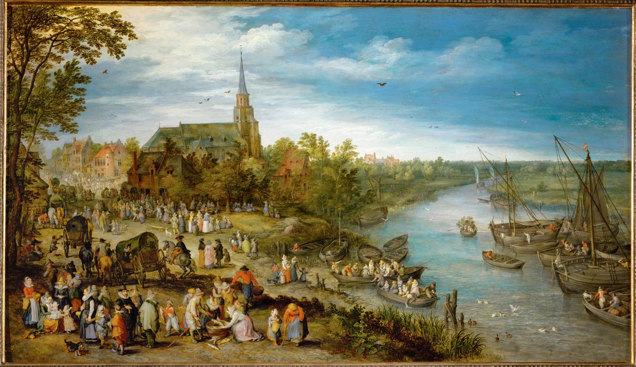 Fête du village de Schelle - Jan the Elder Brueghel