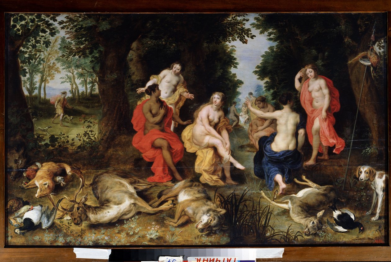 Le repos de Diane pendant la chasse - Jan the Elder Brueghel