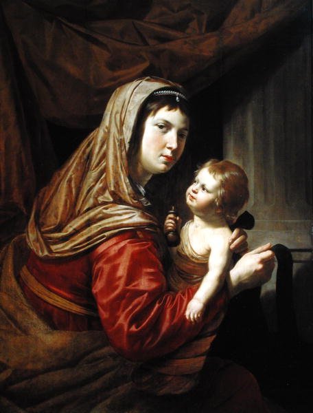 Madone et Enfant - Jan van Bijlert or Bylert