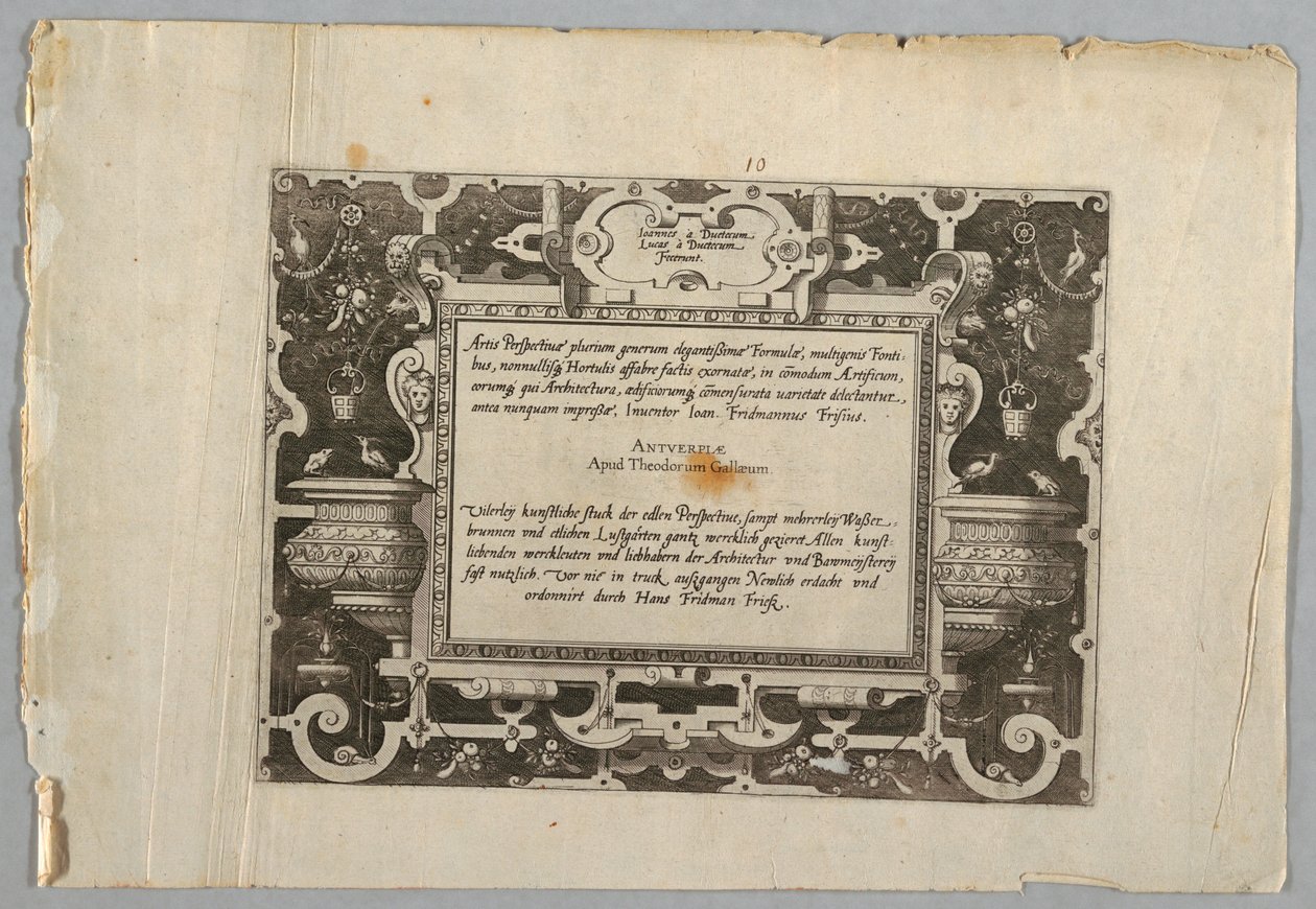 Impression, Planche - Jan van Doetechum the Elder