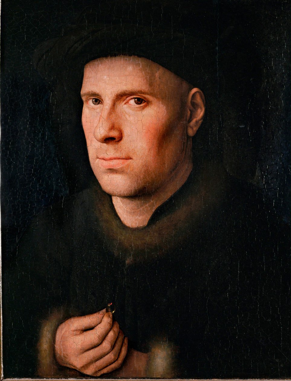 Jan de Leeuw, orfèvre ... (huile sur bois de chêne) - Jan van Eyck