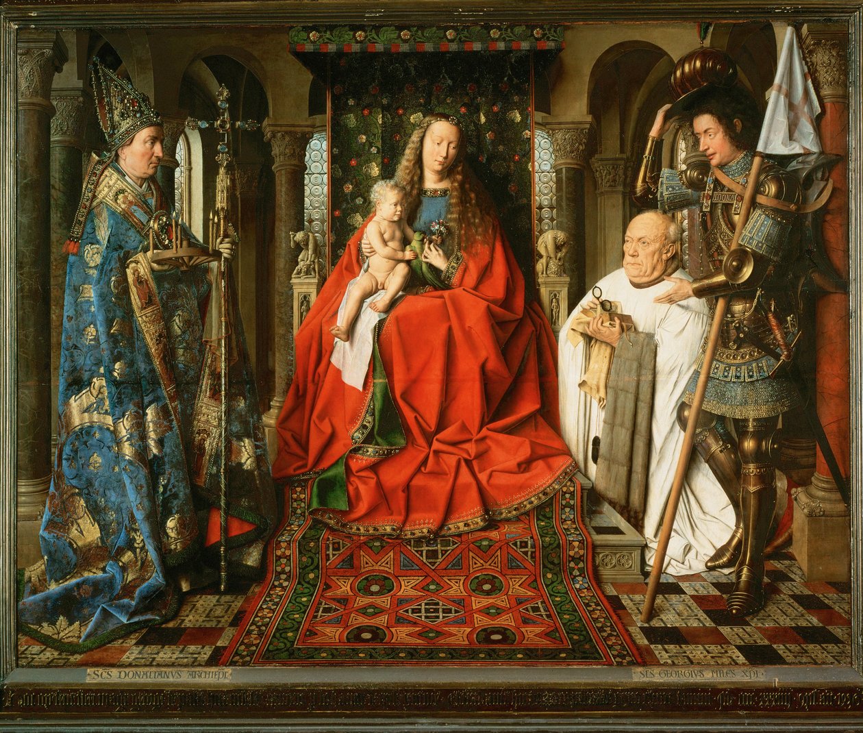 Madone adorée par le Canonicus Van der Paele ... - Jan van Eyck