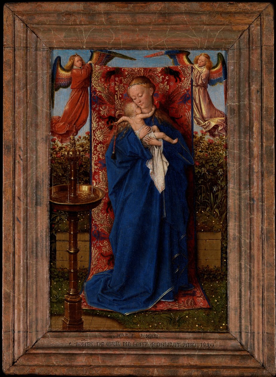 Madone et enfant à la fontaine - Jan van Eyck