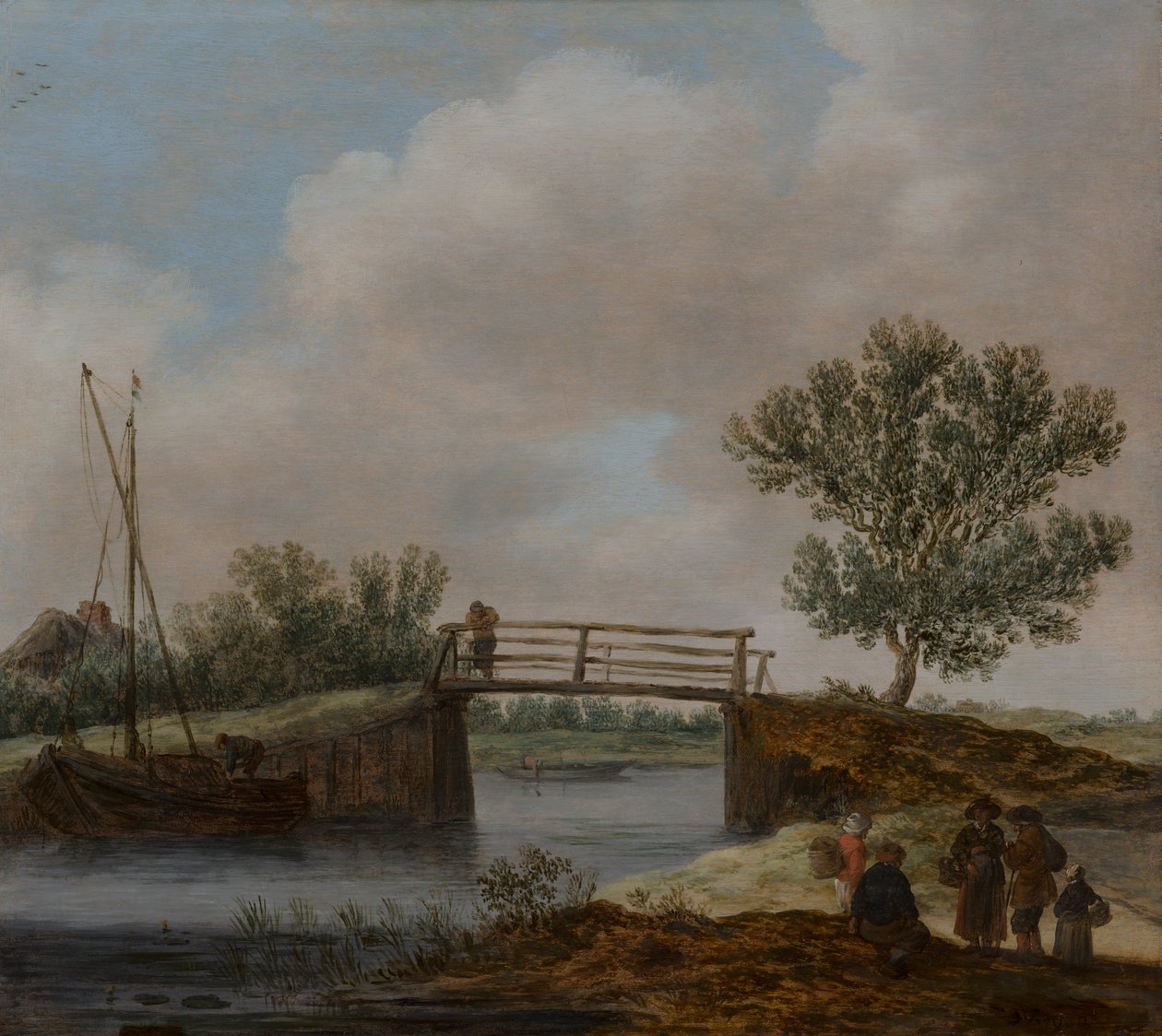 Paysage avec un pont, dit « Le Petit Pont » - Jan van Goyen