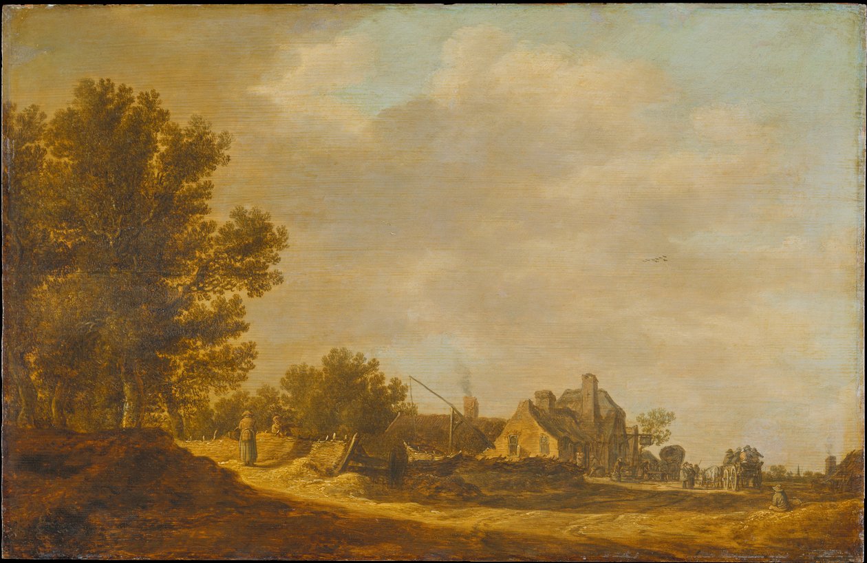 Paysage avec auberge - Jan van Goyen