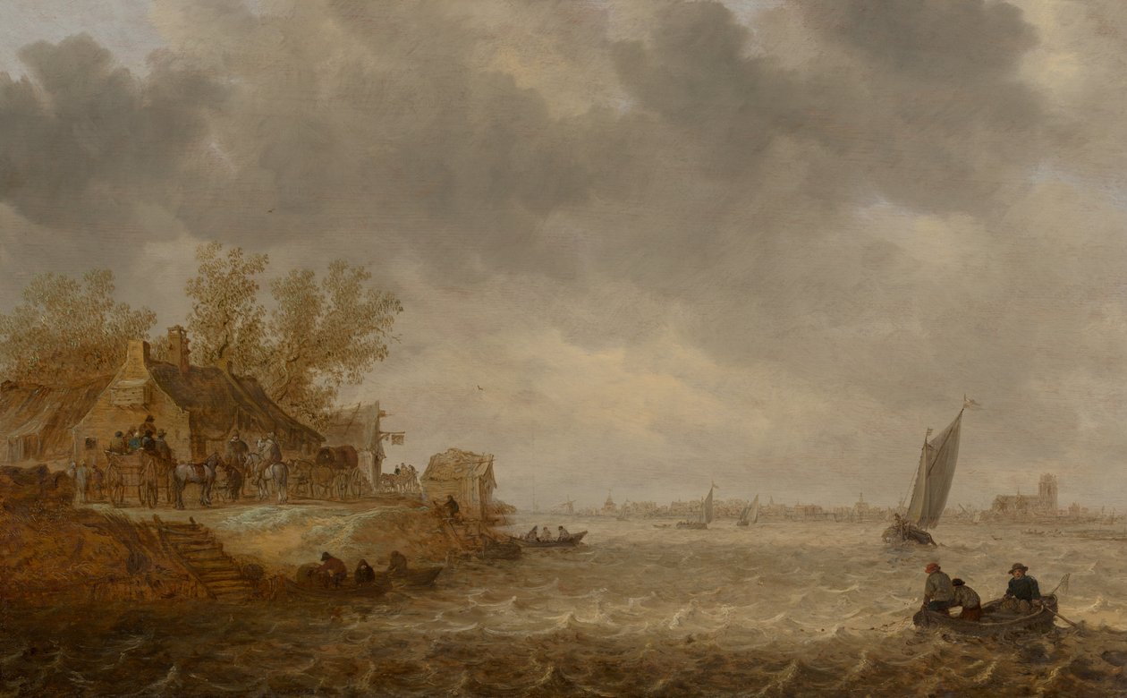 Vue de Dordrecht depuis Papendrecht - Jan van Goyen