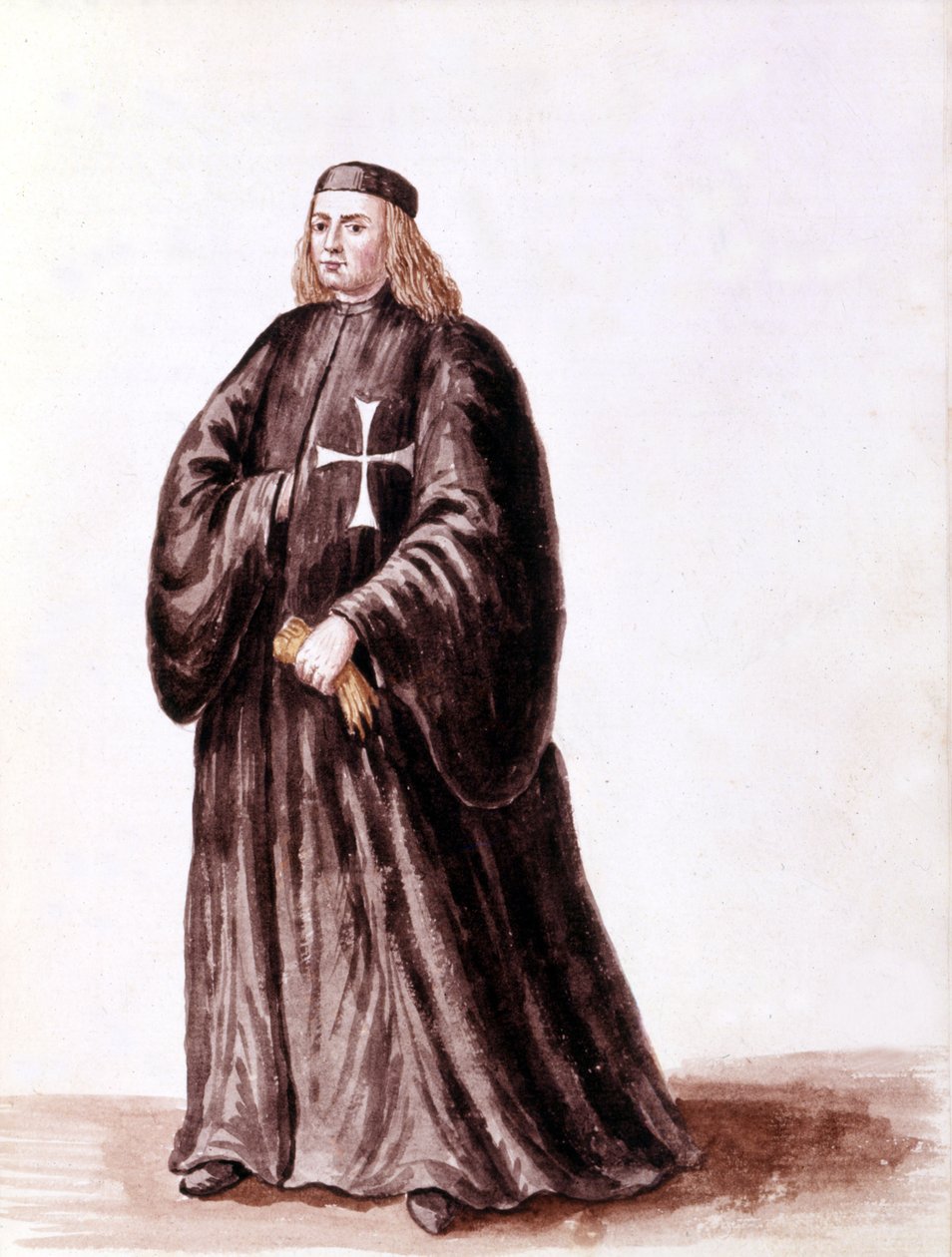 Chevalier de Malte. Dessin à l
