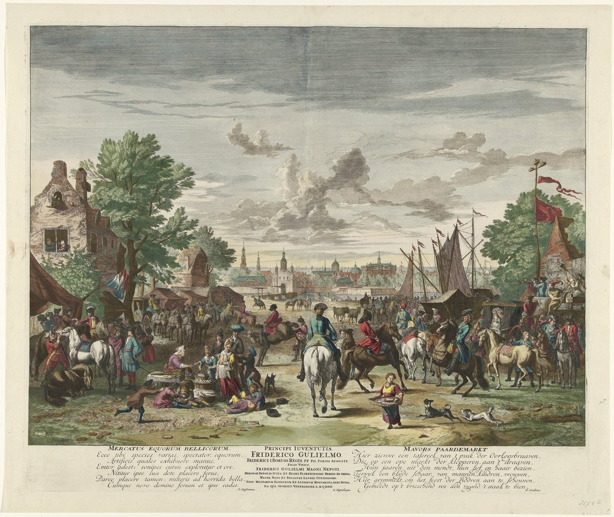 Marché aux chevaux, vers 1702 - Jan van Huchtenburg