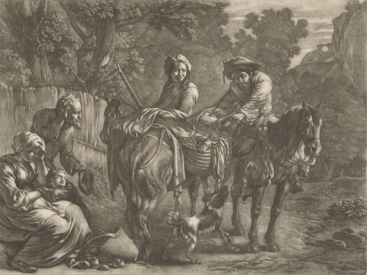 Pillards, volant un fermier et sa femme - Jan van Huchtenburg