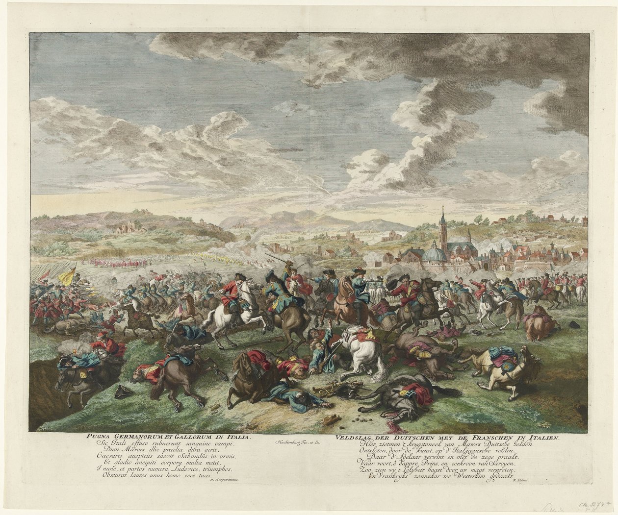 Combat de cavaliers en Italie du Nord, ca. 1702-1703 - Jan van Huchtenburg
