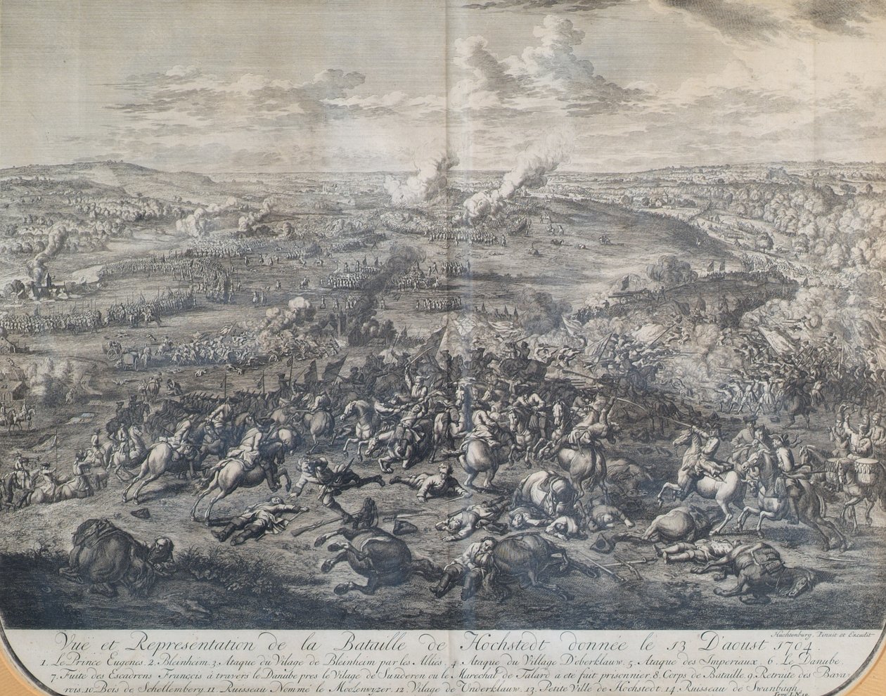 La bataille de Höchstädt le 13 août 1704 - Jan van Huchtenburgh