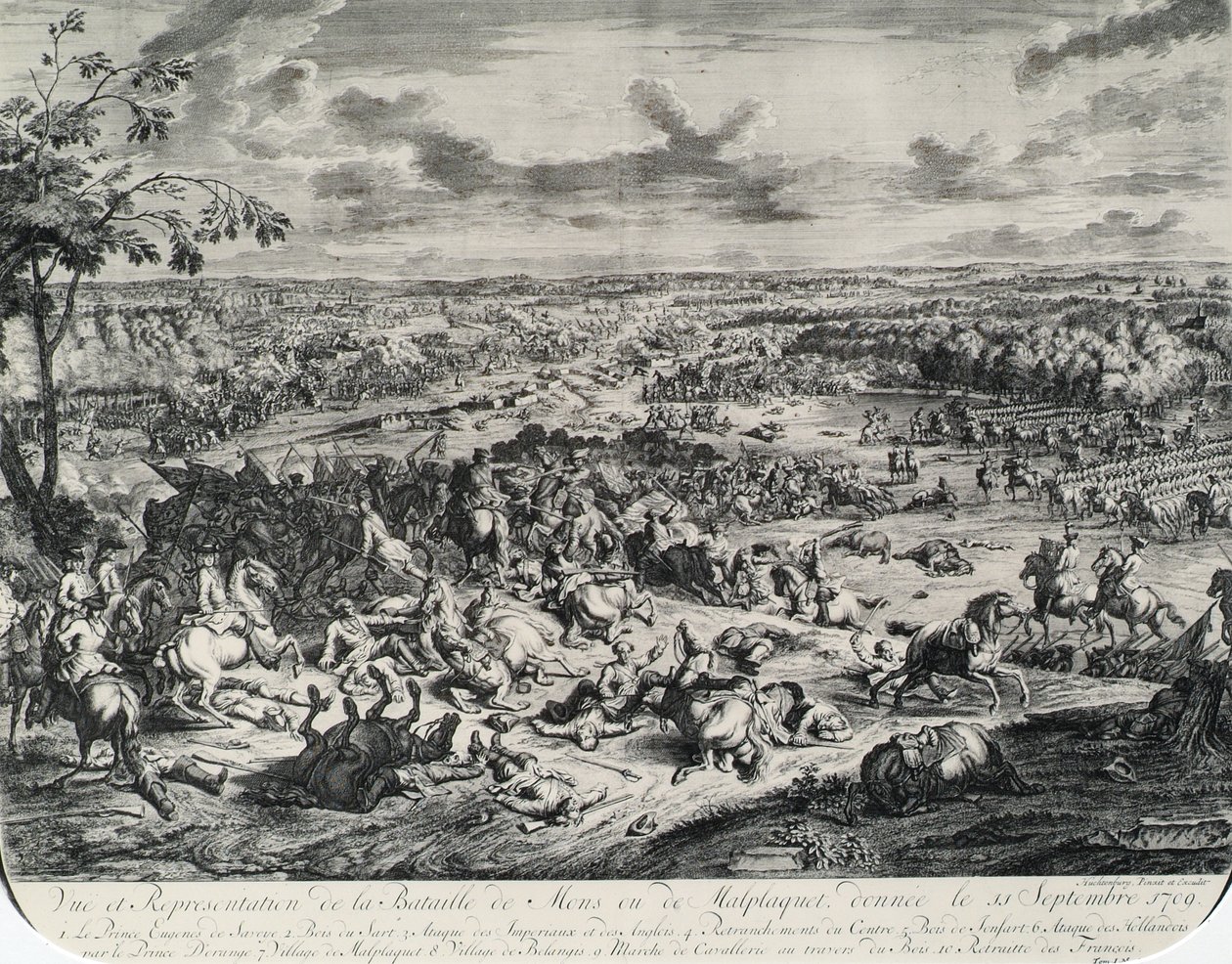 La bataille de Malplaquet le 11 septembre 1709 - Jan van Huchtenburgh