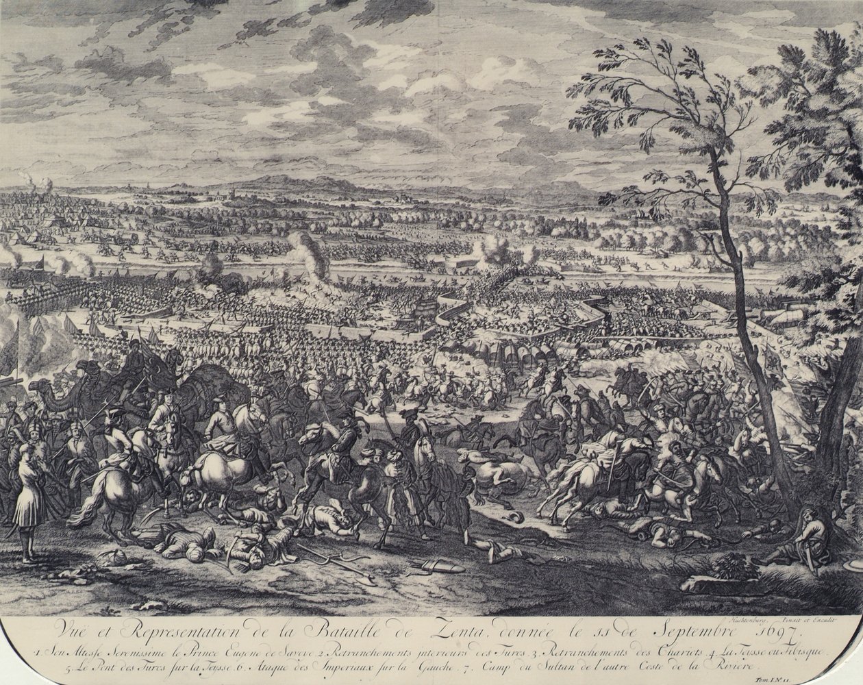 La bataille de Zenta le 11 septembre 1697 - Jan van Huchtenburgh