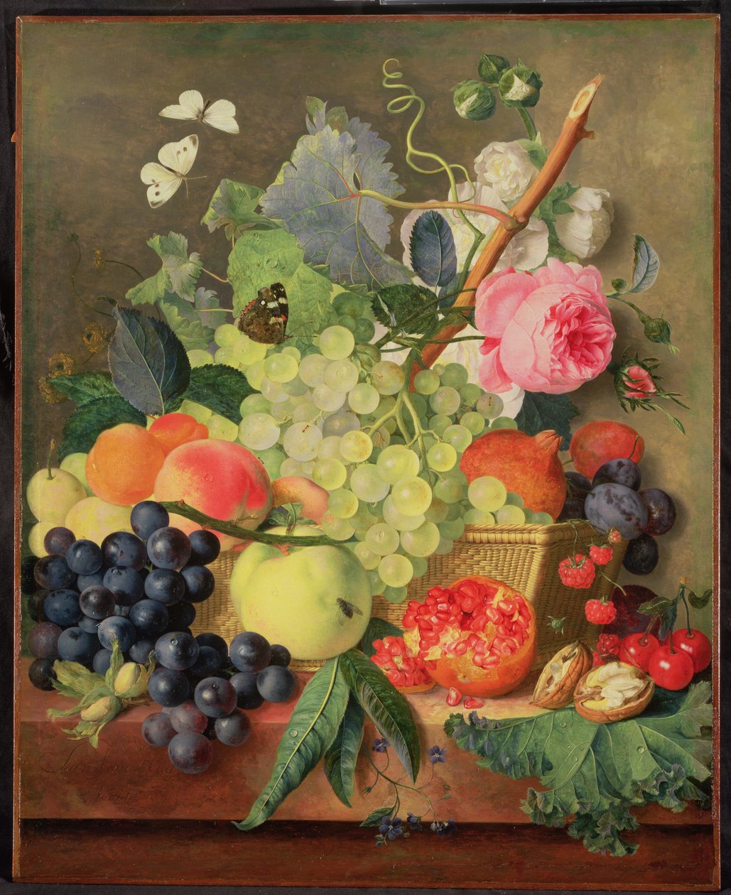 Un panier de fruits, 1744 - Jan van Huysum