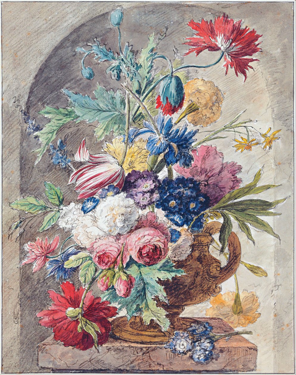 Nature morte aux fleurs, vers 1734 - Jan van Huysum