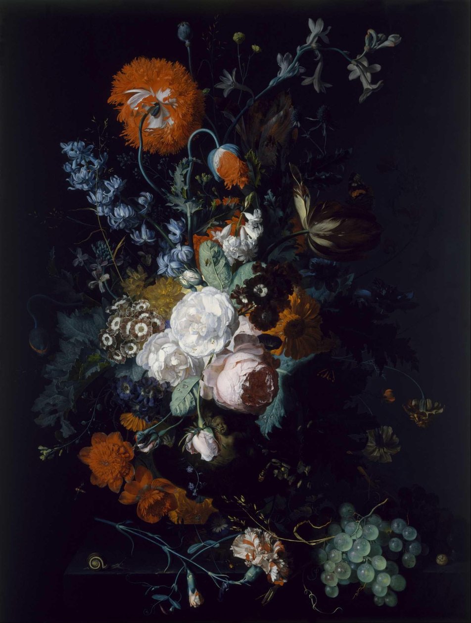 Nature morte de fleurs et de fruits - Jan van Huysum