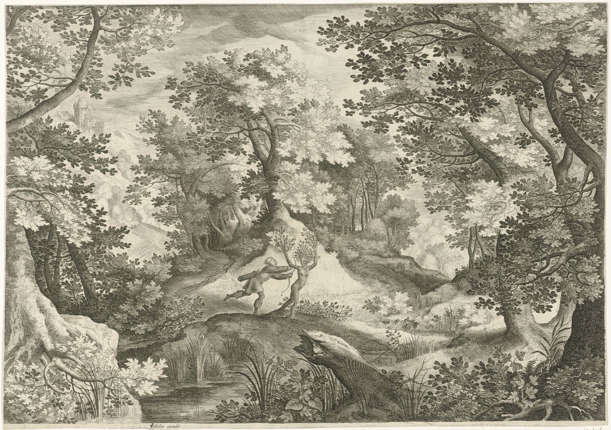 Paysage avec Apollon et Daphné - Jan van Londerseel