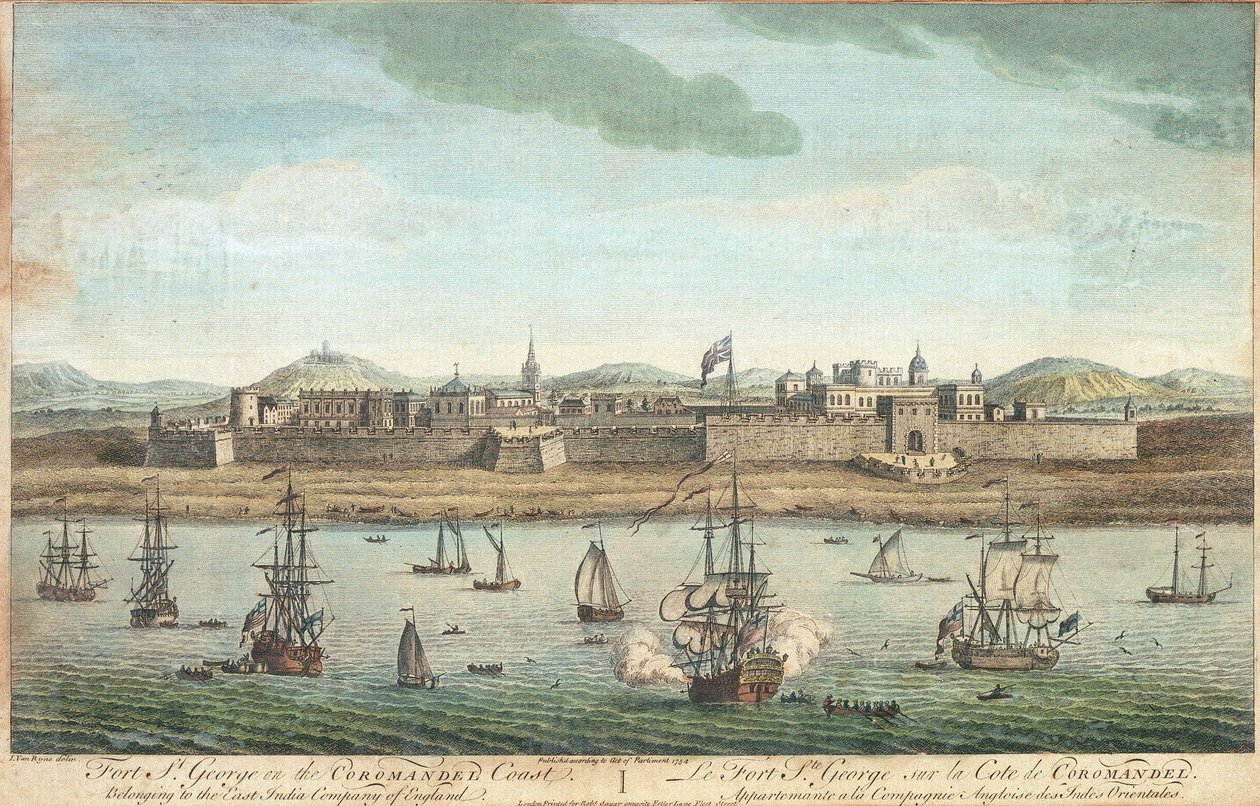 Fort Saint George sur la côte de Coromandel - Jan van Ryne