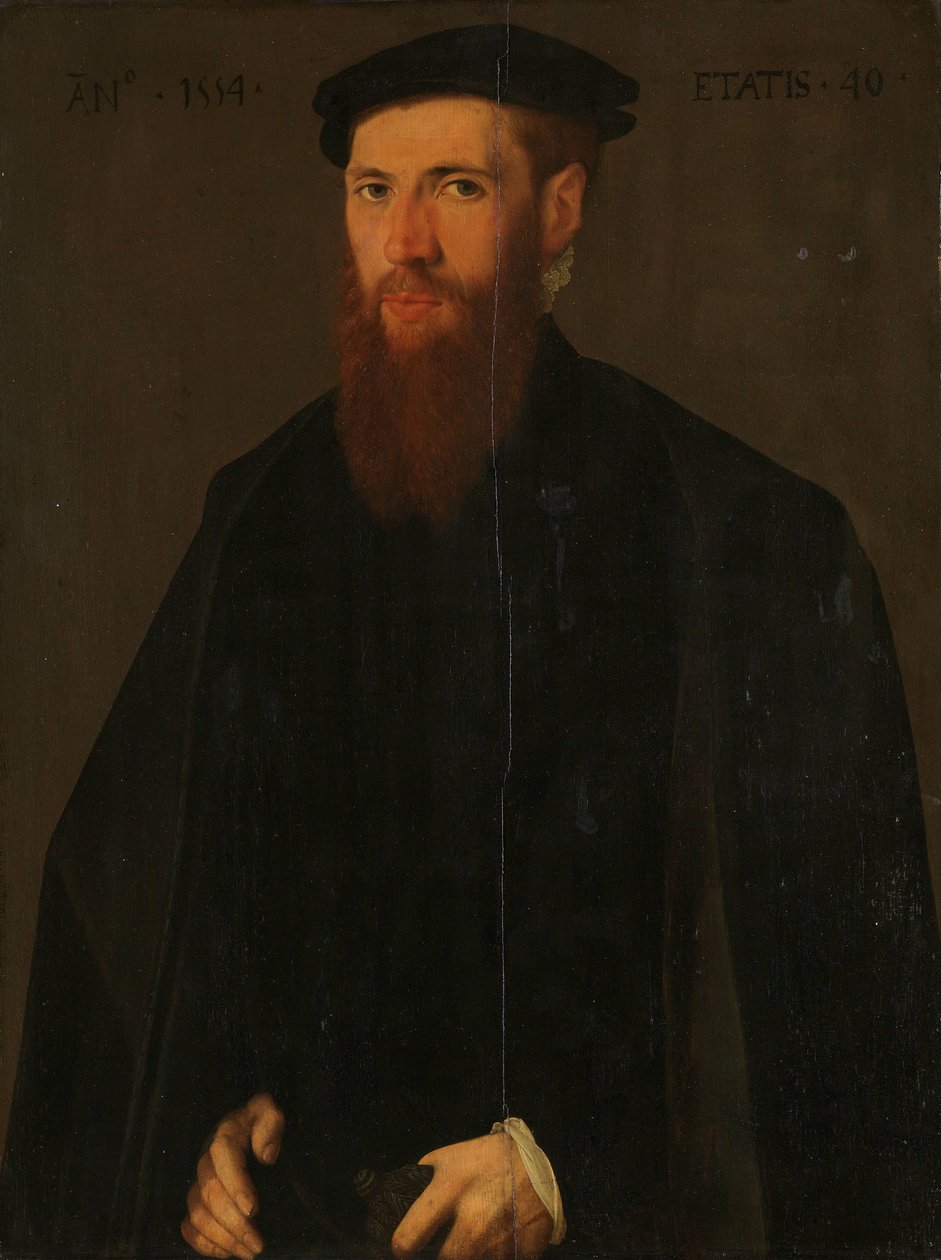 Portrait de Willem van Lokhorst (1514-64) - Jan van Scorel (copy after)