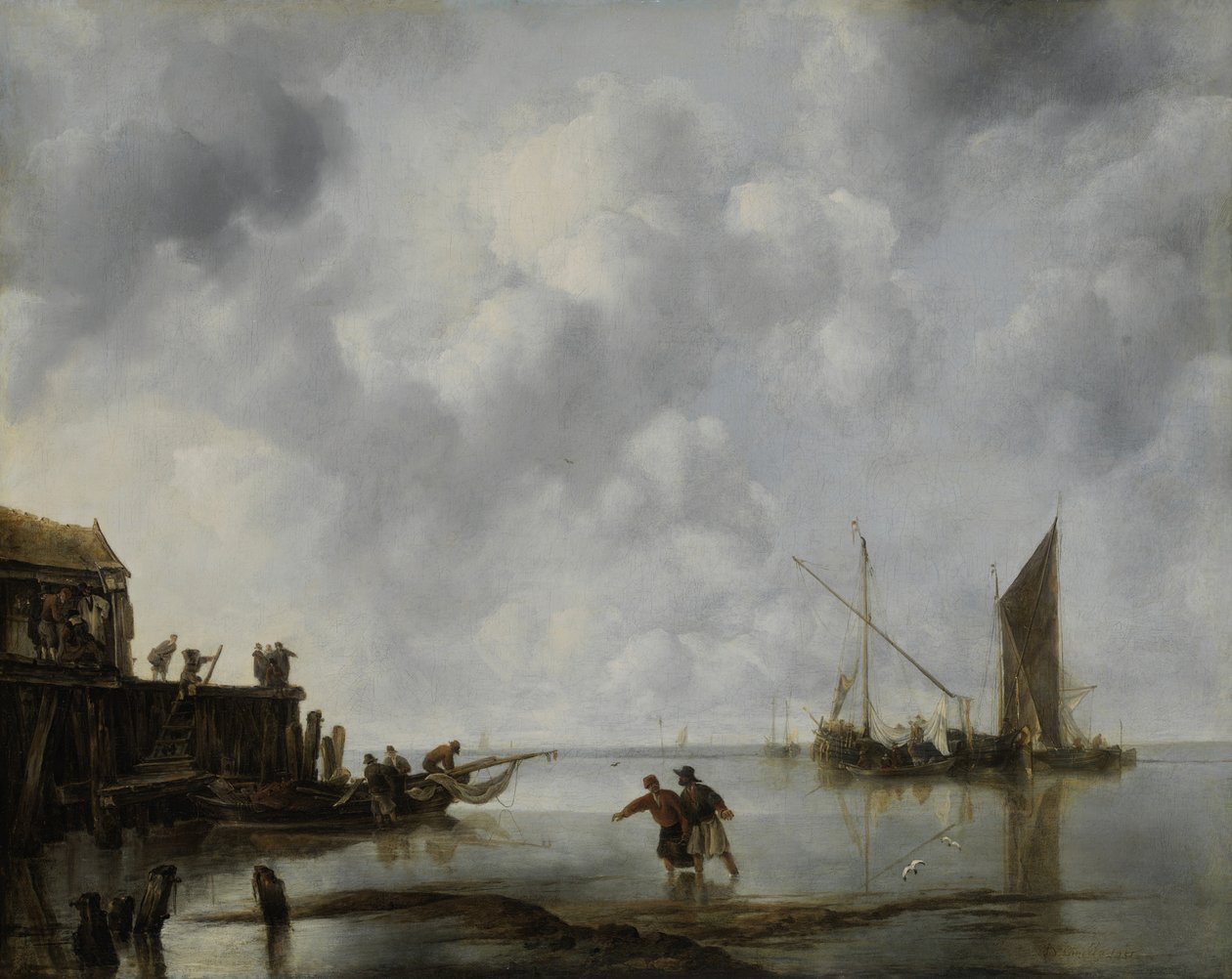 Bateaux de pêche au calme, 1651 - Jan van de Cappelle