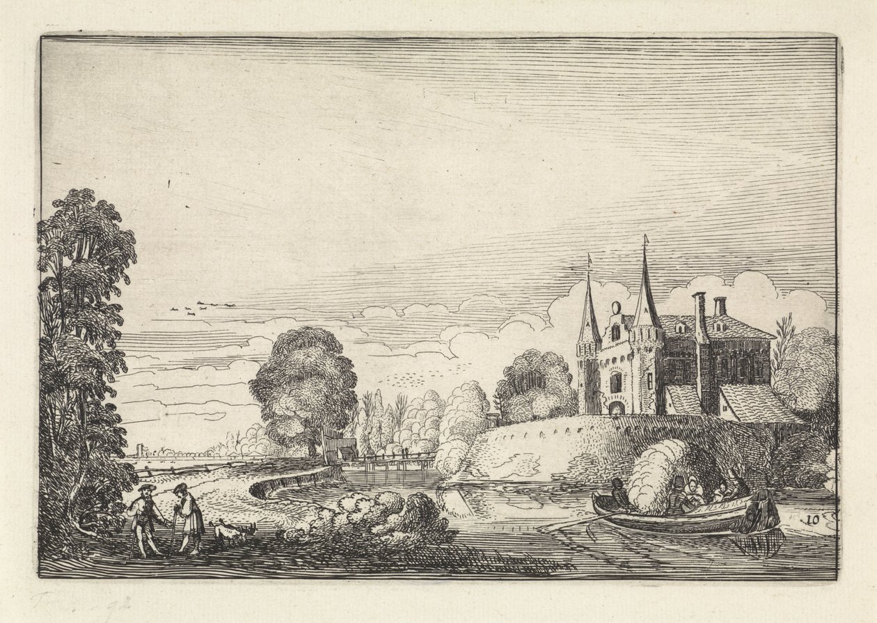 Bateau de plaisance dans un fossé - Jan van de Velde (II)