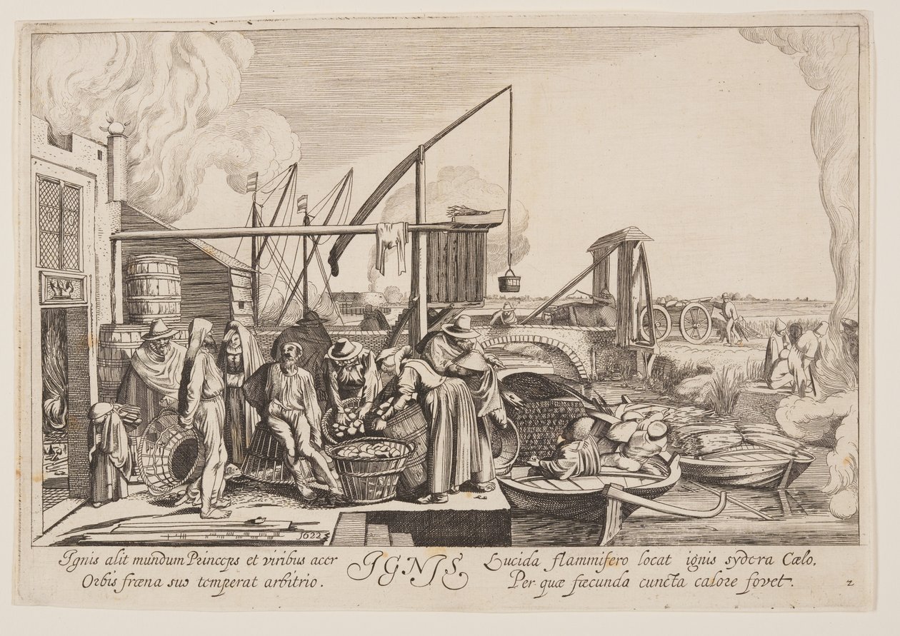 Le feu, tiré des Quatre éléments - Jan van de Velde II