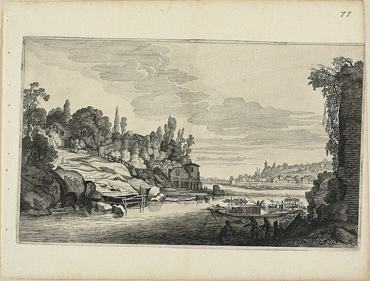 Paysage fluvial - Jan van de Velde II